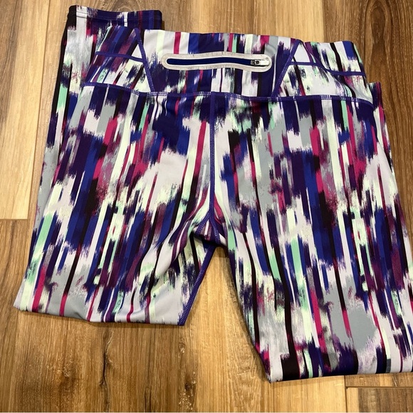 Athleta Legging Small Womens Purple Pink Back Zip Pocket Cropped Yoga 438851 - Picture 6 of 7